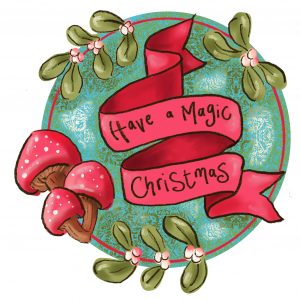 Magic Mushroom Christmas Card